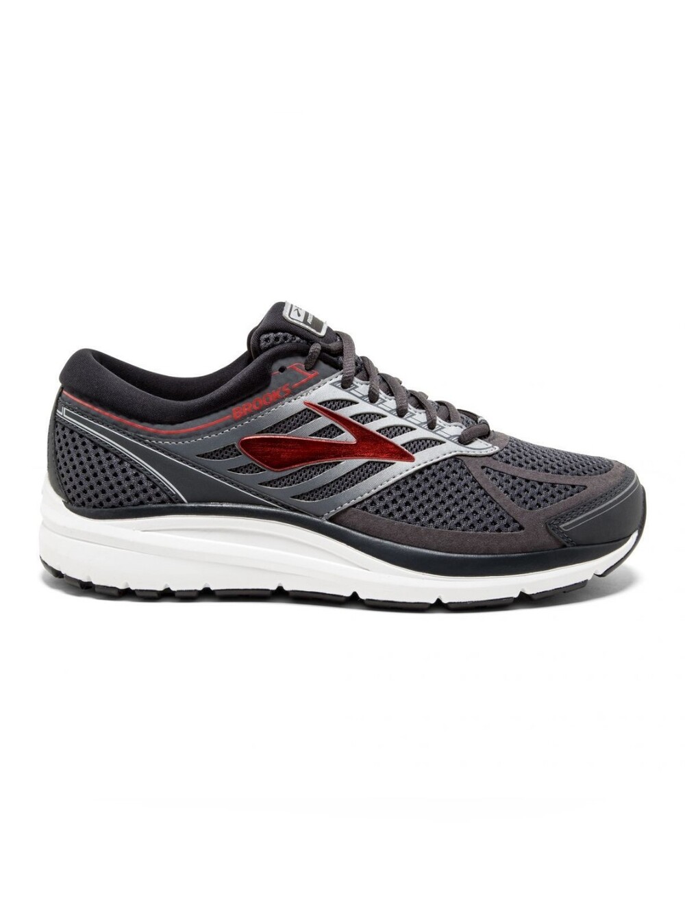 Brooks Addiction 13 Men's Running Shoe, Red And Black, Men's Size 9 EE/Wide
